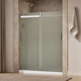 Levity® 56-5/8"-59-5/8" W x 74" H bypass shower door with 1/4"-thick Frosted glass