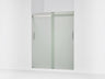 Levity® 56-5/8"-59-5/8" W x 74" H bypass shower door with 1/4"-thick Frosted glass