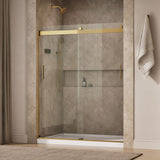 Levity® 56-5/8"-59-5/8" W x 74" H bypass shower door with 1/4"-thick Crystal Clear glass
