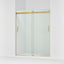 Levity® 56-5/8"-59-5/8" W x 74" H bypass shower door with 1/4"-thick Crystal Clear glass