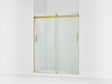 Levity® 56-5/8"-59-5/8" W x 74" H bypass shower door with 1/4"-thick Crystal Clear glass