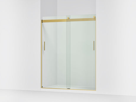 Levity® 56-5/8"-59-5/8" W x 74" H bypass shower door with 1/4"-thick Crystal Clear glass