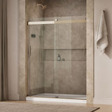 Levity® 56-5/8"-59-5/8" W x 74" H bypass shower door with 1/4"-thick Crystal Clear glass