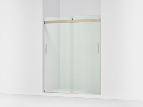 Levity® 56-5/8"-59-5/8" W x 74" H bypass shower door with 1/4"-thick Crystal Clear glass