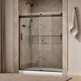 Levity® 56-5/8"-59-5/8" W x 74" H bypass shower door with 1/4"-thick Crystal Clear glass