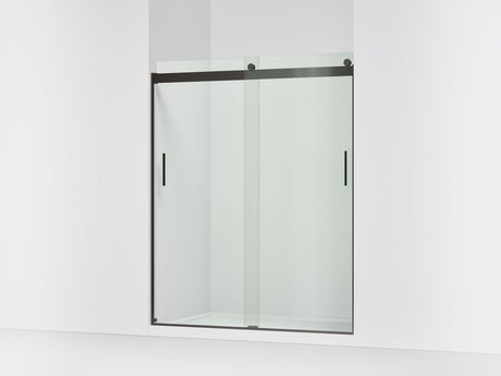 Levity® 56-5/8"-59-5/8" W x 74" H bypass shower door with 1/4"-thick Crystal Clear glass