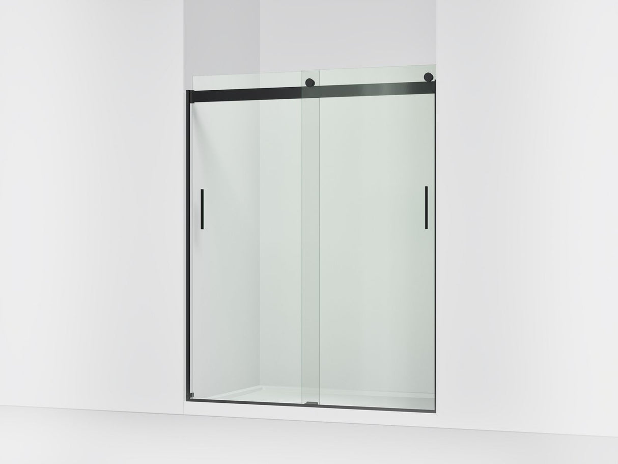 Levity® 56-5/8"-59-5/8" W x 74" H bypass shower door with 1/4"-thick Crystal Clear glass