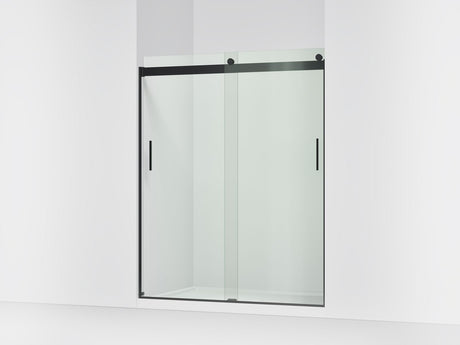 Levity® 56-5/8"-59-5/8" W x 74" H bypass shower door with 1/4"-thick Crystal Clear glass