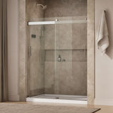 Levity® 56-5/8"-59-5/8" W x 74" H bypass shower door with 1/4"-thick Crystal Clear glass
