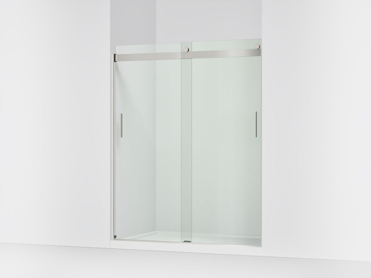 Levity® 56-5/8"-59-5/8" W x 74" H bypass shower door with 1/4"-thick Crystal Clear glass