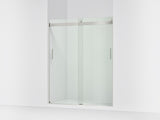 Levity® 56-5/8"-59-5/8" W x 74" H bypass shower door with 1/4"-thick Crystal Clear glass