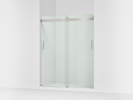 Levity® 56-5/8"-59-5/8" W x 74" H bypass shower door with 1/4"-thick Crystal Clear glass