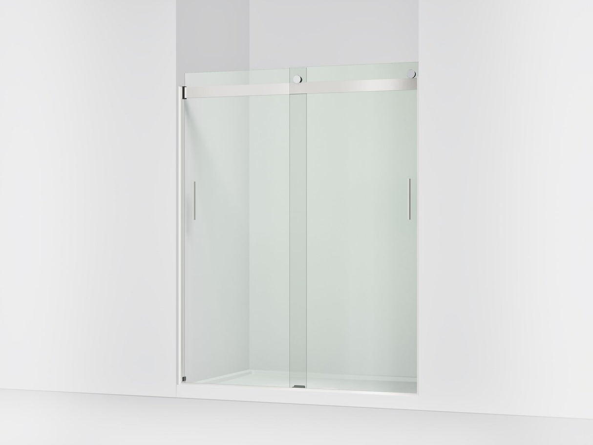 Levity® 56-5/8"-59-5/8" W x 74" H bypass shower door with 1/4"-thick Crystal Clear glass