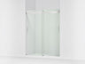 Levity® 56-5/8"-59-5/8" W x 74" H bypass shower door with 1/4"-thick Crystal Clear glass