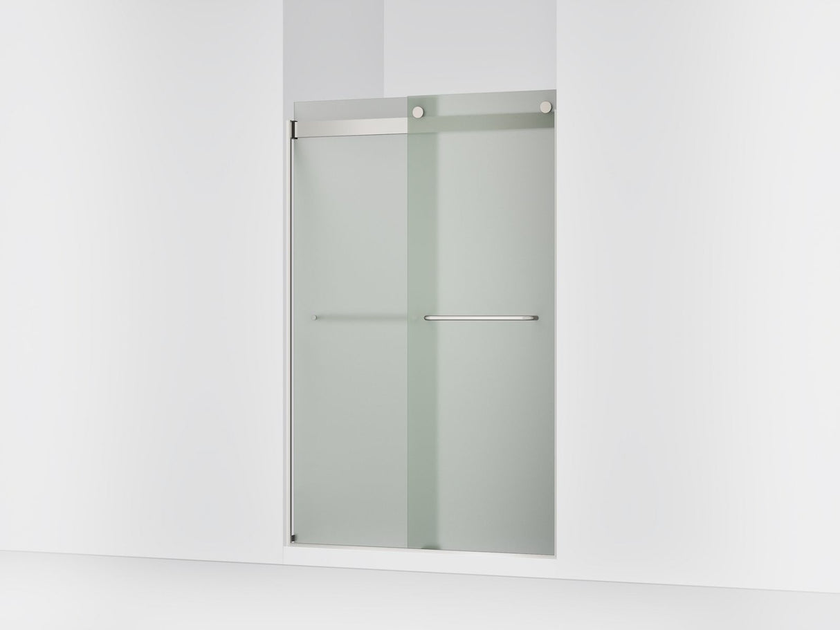 Levity® 44-5/8"-47-5/8" W x 74" H bypass shower door with 1/4"-thick Frosted glass