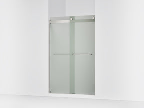 Levity® 44-5/8"-47-5/8" W x 74" H bypass shower door with 1/4"-thick Frosted glass