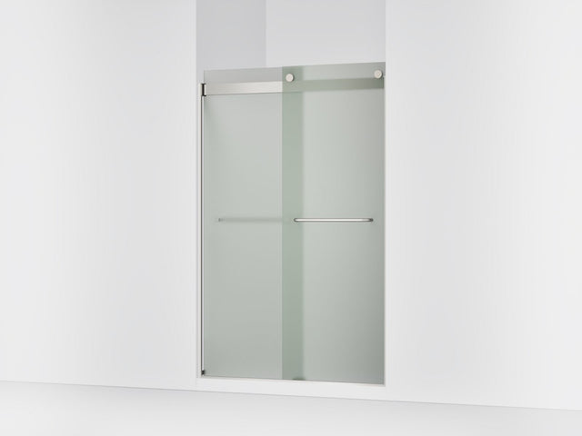 Levity® 44-5/8"-47-5/8" W x 74" H bypass shower door with 1/4"-thick Frosted glass