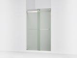 Levity® 44-5/8"-47-5/8" W x 74" H bypass shower door with 1/4"-thick Frosted glass