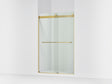 Levity® 44-5/8"-47-5/8" W x 74" H bypass shower door with 1/4"-thick Crystal Clear glass
