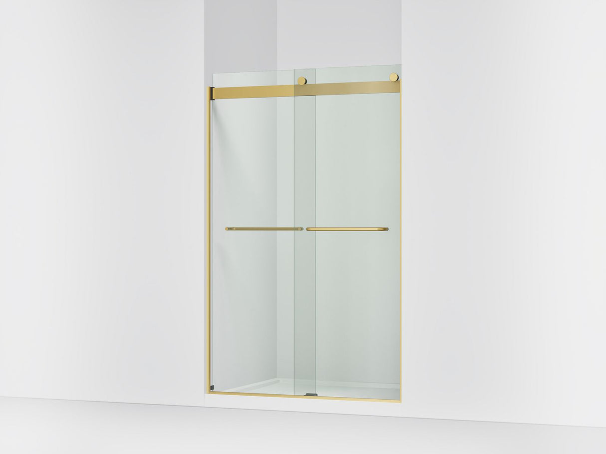 Levity® 44-5/8"-47-5/8" W x 74" H bypass shower door with 1/4"-thick Crystal Clear glass