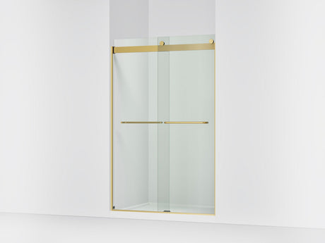 Levity® 44-5/8"-47-5/8" W x 74" H bypass shower door with 1/4"-thick Crystal Clear glass