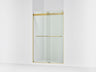 Levity® 44-5/8"-47-5/8" W x 74" H bypass shower door with 1/4"-thick Crystal Clear glass