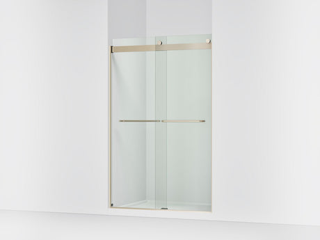 Levity® 44-5/8"-47-5/8" W x 74" H bypass shower door with 1/4"-thick Crystal Clear glass