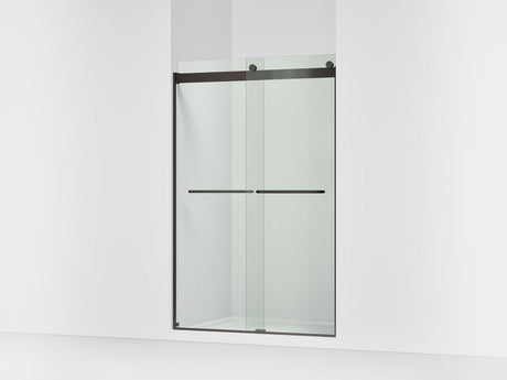 Levity® 44-5/8"-47-5/8" W x 74" H bypass shower door with 1/4"-thick Crystal Clear glass