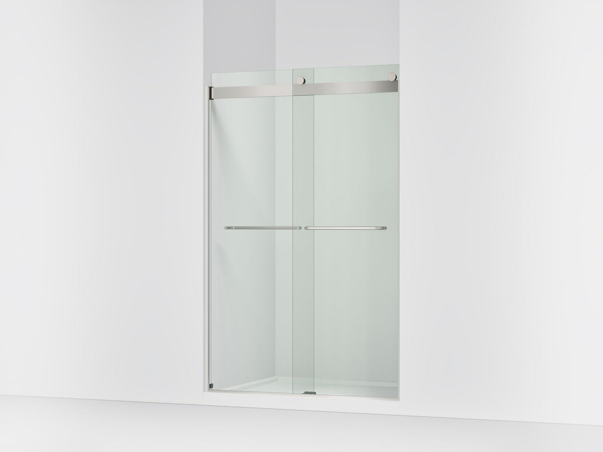 Levity® 44-5/8"-47-5/8" W x 74" H bypass shower door with 1/4"-thick Crystal Clear glass