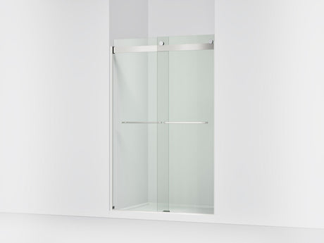 Levity® 44-5/8"-47-5/8" W x 74" H bypass shower door with 1/4"-thick Crystal Clear glass