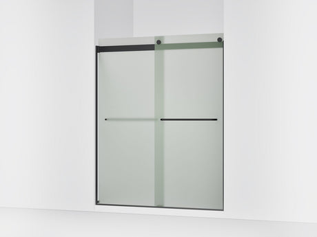 Levity® 56-5/8"-59-5/8" W x 74" H bypass shower door with 1/4"-thick Frosted glass