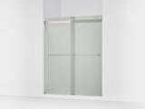 Levity® 56-5/8"-59-5/8" W x 74" H bypass shower door with 1/4"-thick Frosted glass