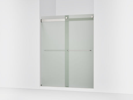 Levity® 56-5/8"-59-5/8" W x 74" H bypass shower door with 1/4"-thick Frosted glass