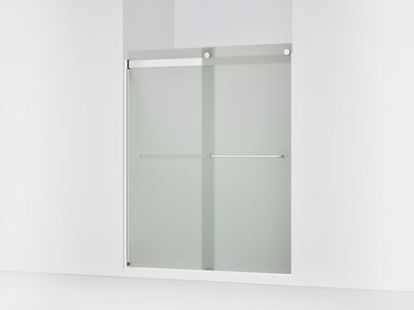 Levity® 56-5/8"-59-5/8" W x 74" H bypass shower door with 1/4"-thick Frosted glass