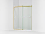 Levity® 56-5/8"-59-5/8" W x 74" H bypass shower door with 1/4"-thick Crystal Clear glass