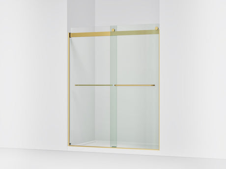 Levity® 56-5/8"-59-5/8" W x 74" H bypass shower door with 1/4"-thick Crystal Clear glass