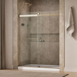 Levity® 56-5/8"-59-5/8" W x 74" H bypass shower door with 1/4"-thick Crystal Clear glass