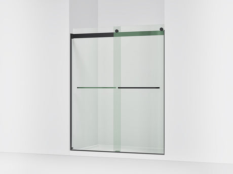 Levity® 56-5/8"-59-5/8" W x 74" H bypass shower door with 1/4"-thick Crystal Clear glass