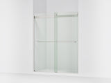 Levity® 56-5/8"-59-5/8" W x 74" H bypass shower door with 1/4"-thick Crystal Clear glass