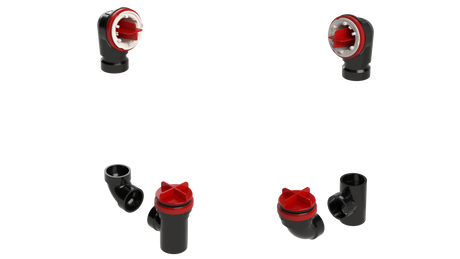 ABS TOTAL 1™ W/O TESTABLE ROUGH-IN KIT - FULL KIT (LESS PIPE, WITH TEE AND EL) (7060TDRI-K)