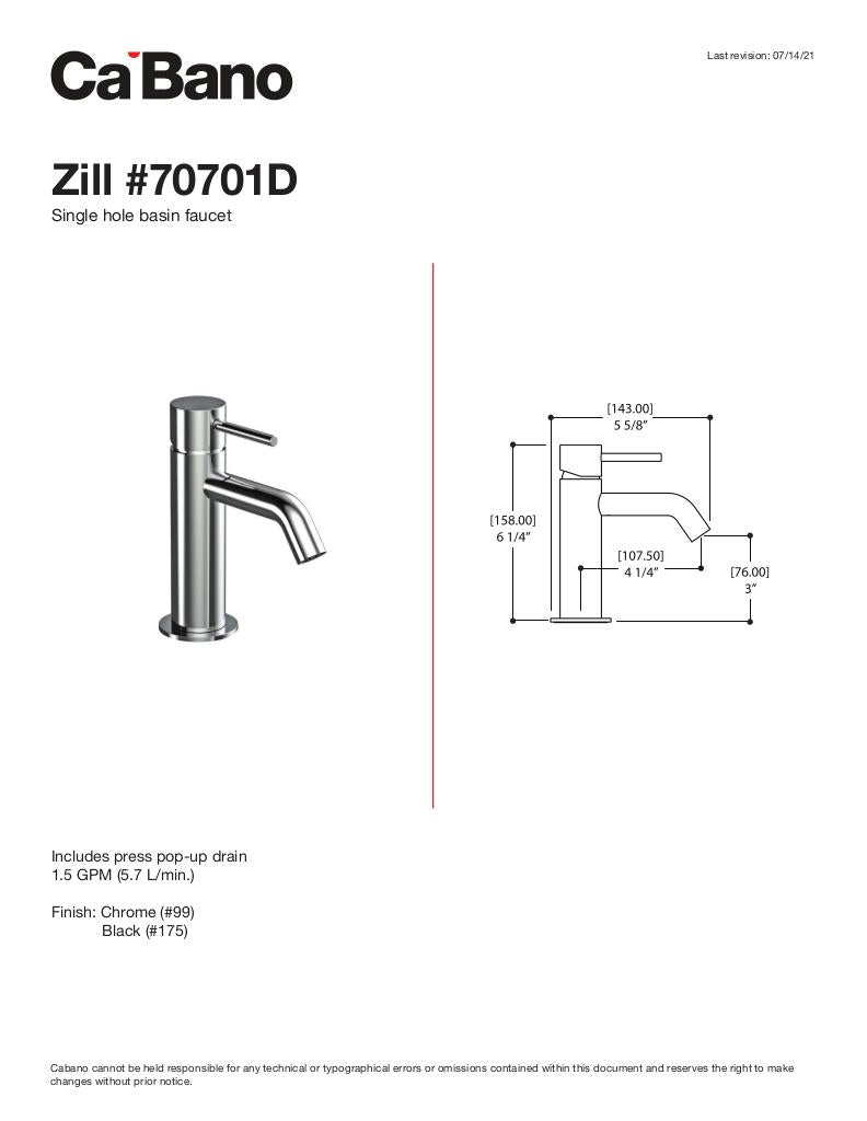 Single-hole basin faucet