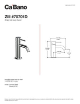 Single-hole basin faucet