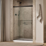 Revel® 44-5/8"-47-5/8" W x 76" H bypass shower door with 5/16"-thick Crystal Clear glass