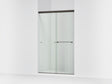 Revel® 44-5/8"-47-5/8" W x 76" H bypass shower door with 5/16"-thick Crystal Clear glass