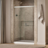 Revel® 44-5/8"-47-5/8" W x 76" H bypass shower door with 5/16"-thick Crystal Clear glass