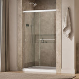 Revel® 44-5/8"-47-5/8" W x 76" H bypass shower door with 5/16"-thick Crystal Clear glass