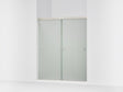 Revel® 55-5/8"-59-5/8" W x 70" H bypass shower door with 1/4"-thick Frosted glass