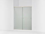 Revel® 55-5/8"-59-5/8" W x 70" H bypass shower door with 1/4"-thick Frosted glass