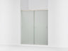 Revel® 55-5/8"-59-5/8" W x 70" H bypass shower door with 1/4"-thick Frosted glass