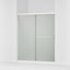Revel® 55-5/8"-59-5/8" W x 70" H bypass shower door with 1/4"-thick Frosted glass